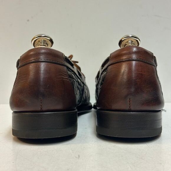 NEW HEELS Rancourt & Co. x Cole Haan Crocodile Moccasin Loafer Made in USA 12 D main image 10